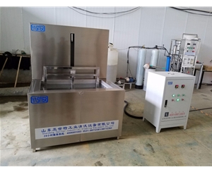 青岛气缸提升的单槽超声波清洗机
